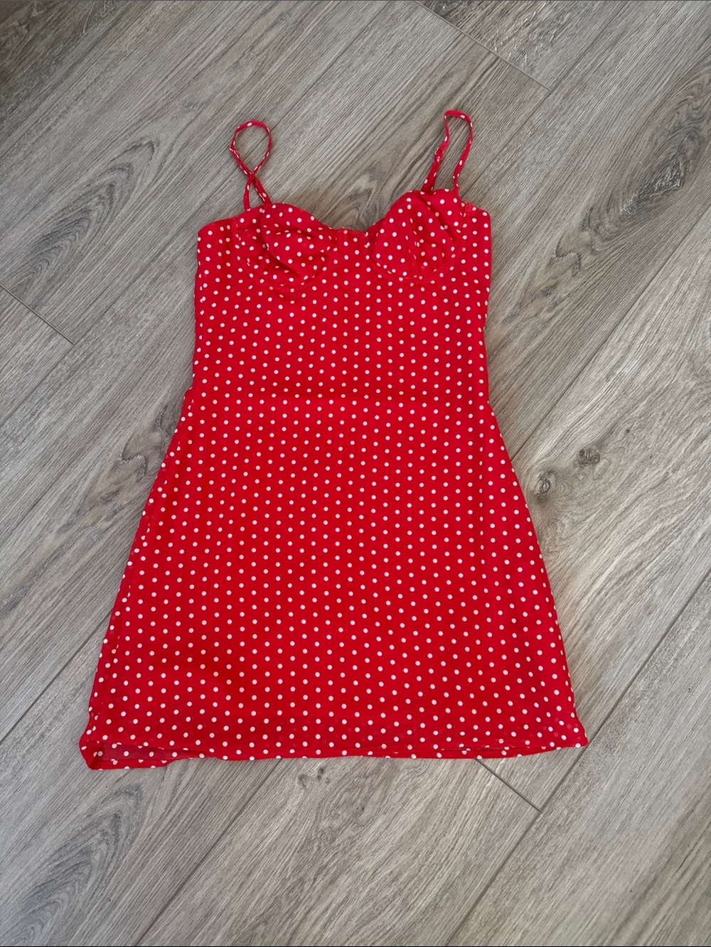 Edikted (Brand New) Red Polka Dot Mini Dress
